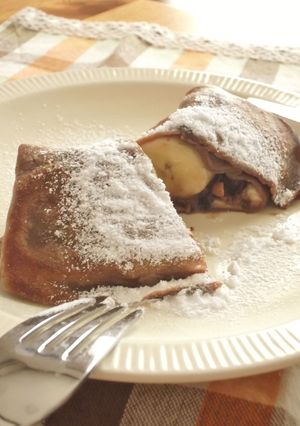 ホットクレープ♪チーズチョコバナナ-レシピのメイン写真