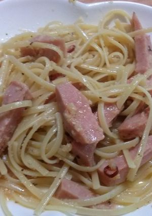 簡単にんにくスパムパスタ♪♪-レシピのメイン写真