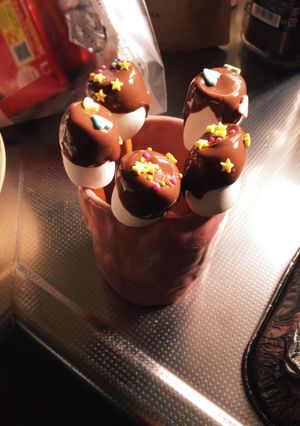 簡単！トッポでチョコレートマシュマロ♡-レシピのメイン写真