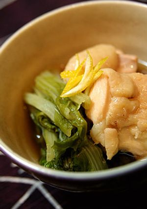 とりと白菜菜の炊いたの　柚子風味-レシピのメイン写真