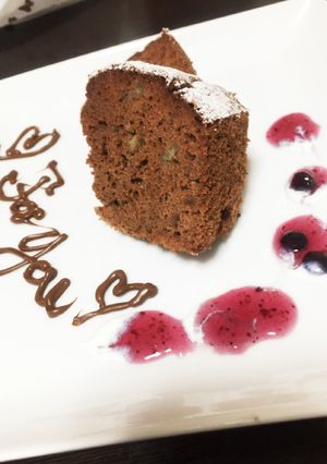 チョコバナナシフォン♡しっとりヘルシー-レシピのメイン写真