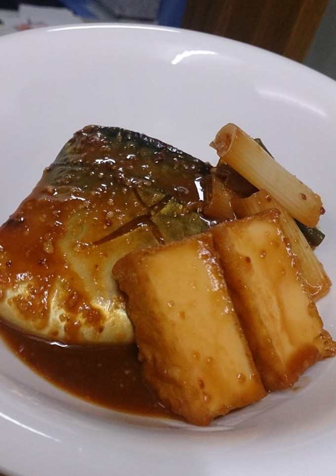 鯖と厚揚げの味噌煮-レシピのメイン写真