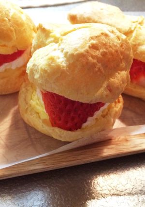 レンジで簡単！本格シュークリーム♡-レシピのメイン写真