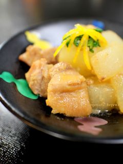 ◎ほろ旨大根と鶏ももごま味噌煮◎柚子のせ-レシピのメイン写真