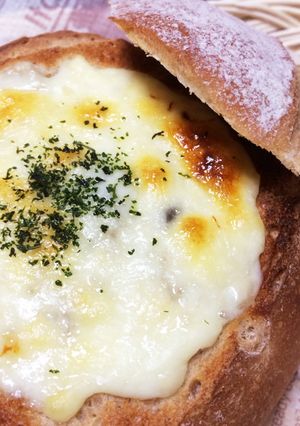 ライ麦パンのきのこグラタン-レシピのメイン写真