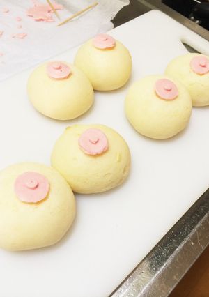 バレンタインにも！もちぷよおっぱい♪-レシピのメイン写真