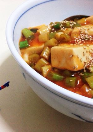 一人暮らしの節約豆腐どんぶり-レシピのメイン写真