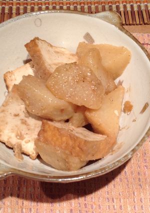 長いもと厚揚げのゴマ煮-レシピのメイン写真