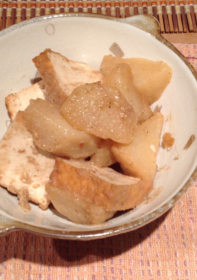 長いもと厚揚げのゴマ煮-レシピのメイン写真