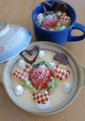 バレンタインに♪土鍋プリン-レシピのメイン写真