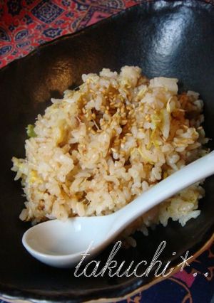 白菜チャーハン☆梅マヨ風味-レシピのメイン写真