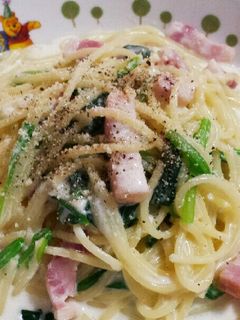 簡単♪ほうれん草のクリームパスタ♡-レシピのメイン写真