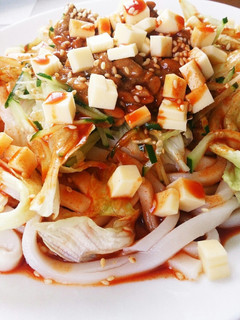 甘辛サラダうどん-レシピのメイン写真