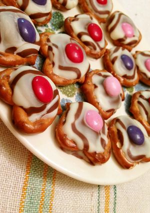 超簡単プレッツェルで可愛いチョコ菓子-レシピのメイン写真