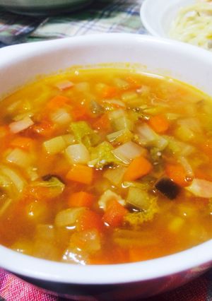 【余り野菜で!】簡単ミネストローネ-レシピのメイン写真