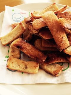 フライパンで簡単パン耳ラスク-レシピのメイン写真