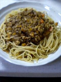 くるみ入りスパゲティミートソース-レシピのメイン写真