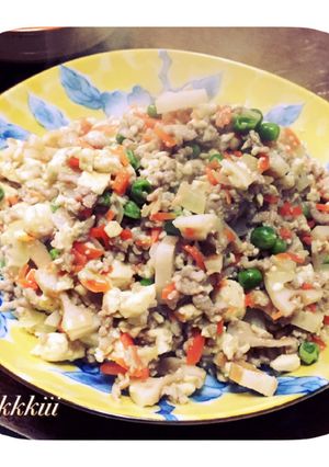 栄養満点！だし炒り豆腐-レシピのメイン写真