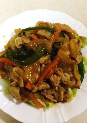 豚こまと野菜の生姜焼き風炒め-レシピのメイン写真