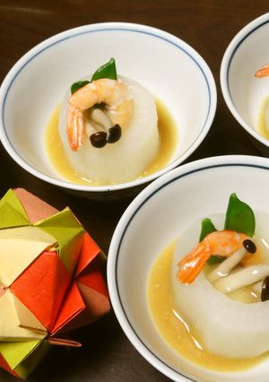 風呂吹き大根で懐石風-レシピのメイン写真
