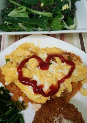 ラブオムライス-レシピのメイン写真