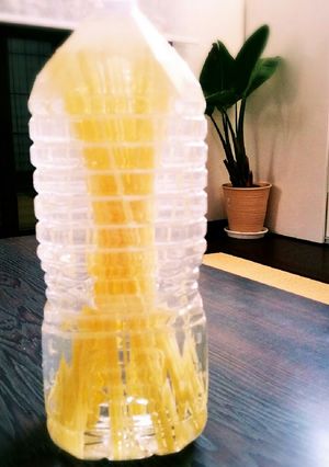 空のペットボトルで、楽チン、水パスタ♪-レシピのメイン写真