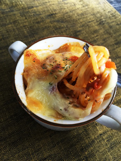 ミートソースリメイク!チーズオーブン焼き-レシピのメイン写真