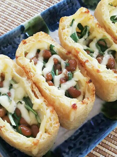 野菜も食べたい!シャキシャキ♪納豆いなり-レシピのメイン写真