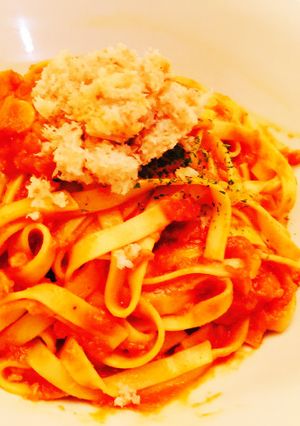 蟹のトマトクリームパスタ-レシピのメイン写真