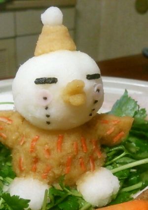大根おろしアート：吉田戦車のすずめ-レシピのメイン写真