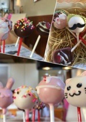 簡単ロリポップケーキ 猫 ケーキポップ-レシピのメイン写真