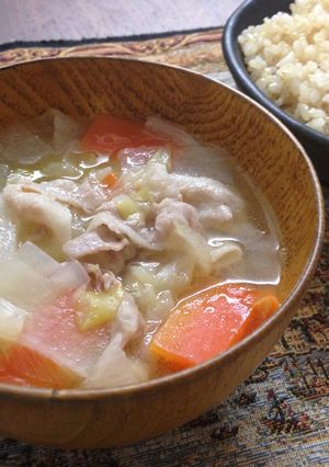 塩味の豚汁-レシピのメイン写真