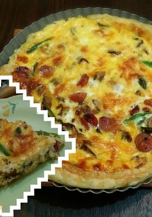 残り野菜だけど～！食欲そそるキッシュ♡-レシピのメイン写真