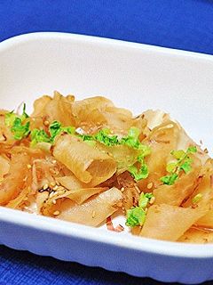 シュルシュル大根のキンピラ-レシピのメイン写真