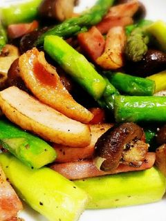 コストコ アスパラと椎茸のバターソテー-レシピのメイン写真