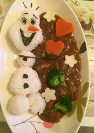 アナ雪♡オラフカレー♡-レシピのメイン写真
