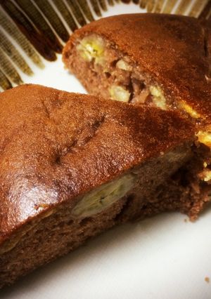 炊飯器で☆簡単＆適当バナナチョコケーキ-レシピのメイン写真