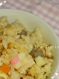 鶏むね肉を使った炊き込みご飯-レシピのメイン写真
