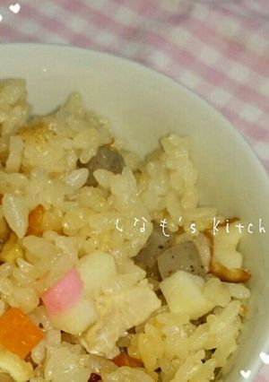鶏むね肉を使った炊き込みご飯-レシピのメイン写真