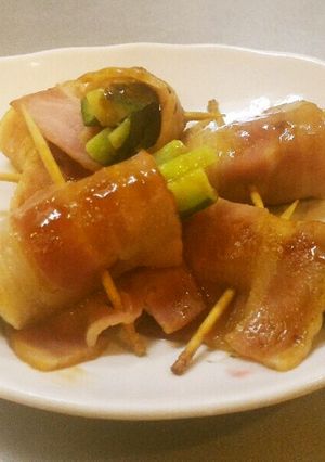 キュウリのベーコン巻き◆お弁当,つまみに-レシピのメイン写真