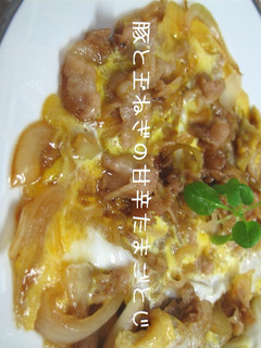 豚と玉ねぎの甘辛玉子とじ-レシピのメイン写真
