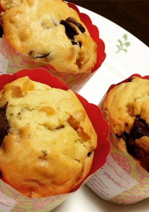 オレンジピールとチョコのマフィン♪♪-レシピのメイン写真
