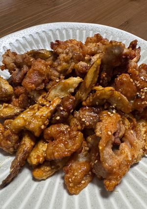 ごぼうと豚こまの甘辛唐揚げ-レシピのメイン写真