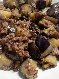 簡単♪ナスと挽き肉の味噌炒め☆-レシピのメイン写真