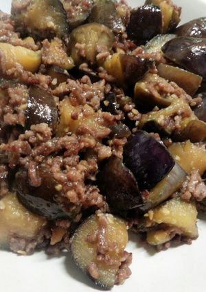 簡単♪ナスと挽き肉の味噌炒め☆-レシピのメイン写真