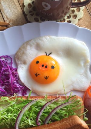 キイロイトリ*目玉焼き キャラ弁にも♡-レシピのメイン写真