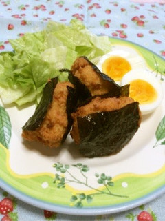 超簡単!すりみと高野豆腐の磯辺揚げ-レシピのメイン写真