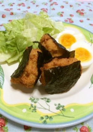超簡単！すりみと高野豆腐の磯辺揚げ-レシピのメイン写真
