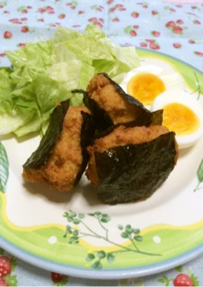 超簡単！すりみと高野豆腐の磯辺揚げ-レシピのメイン写真