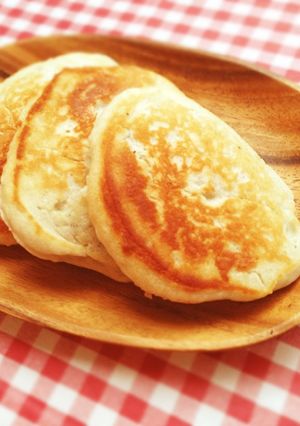 超簡単！ふわふわ卵なしパンケーキ-レシピのメイン写真